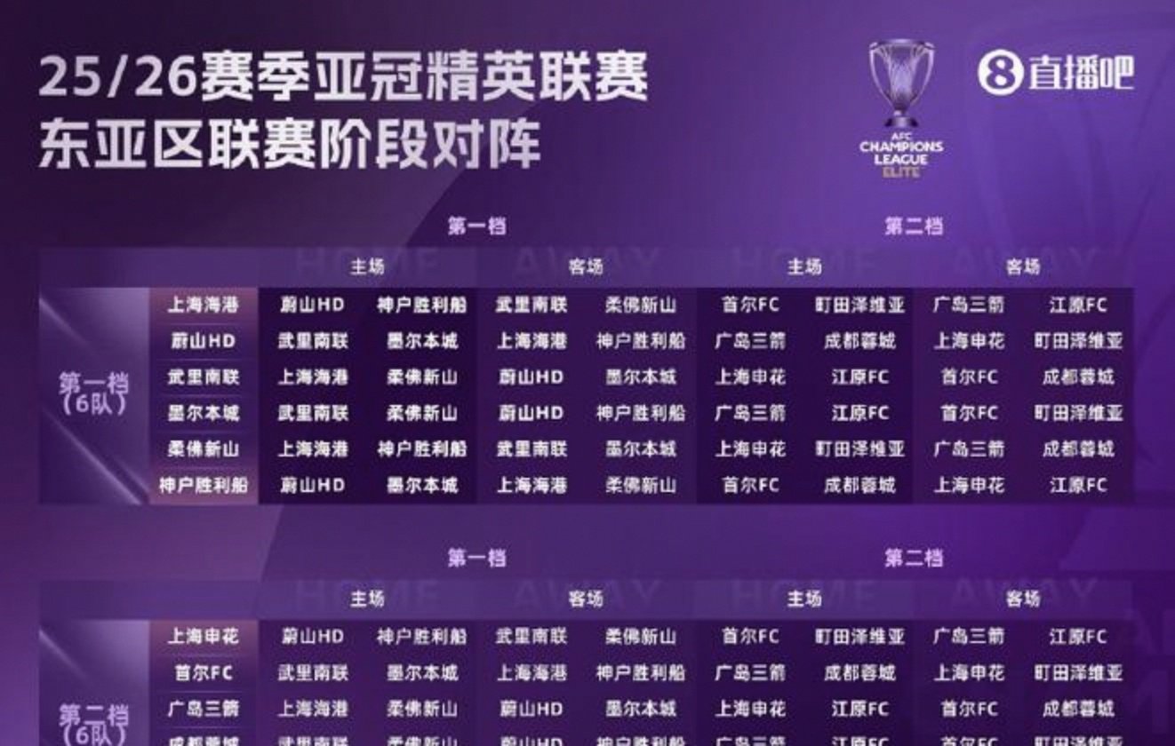 本赛季中超球队亚冠参赛情况共有4支球队参加  第1张